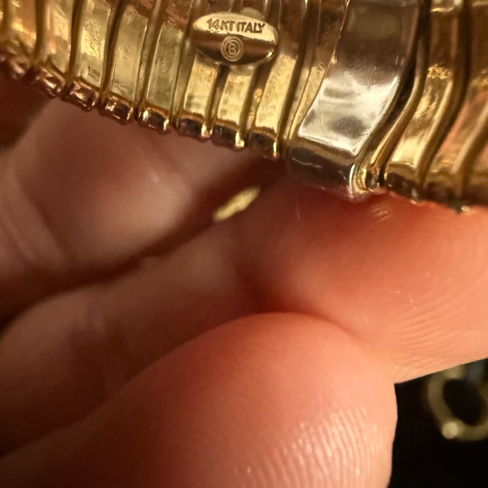 14k Solid Gold Flexi Ring - image 3